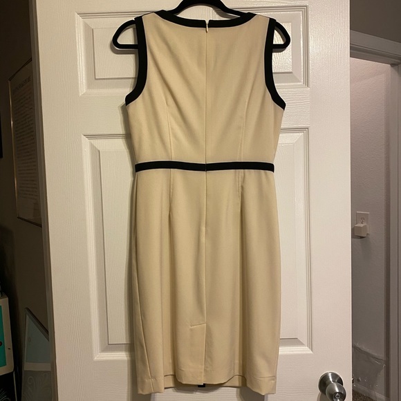 Cream Calvin Klein Sheath Dress - Picture 3 of 4